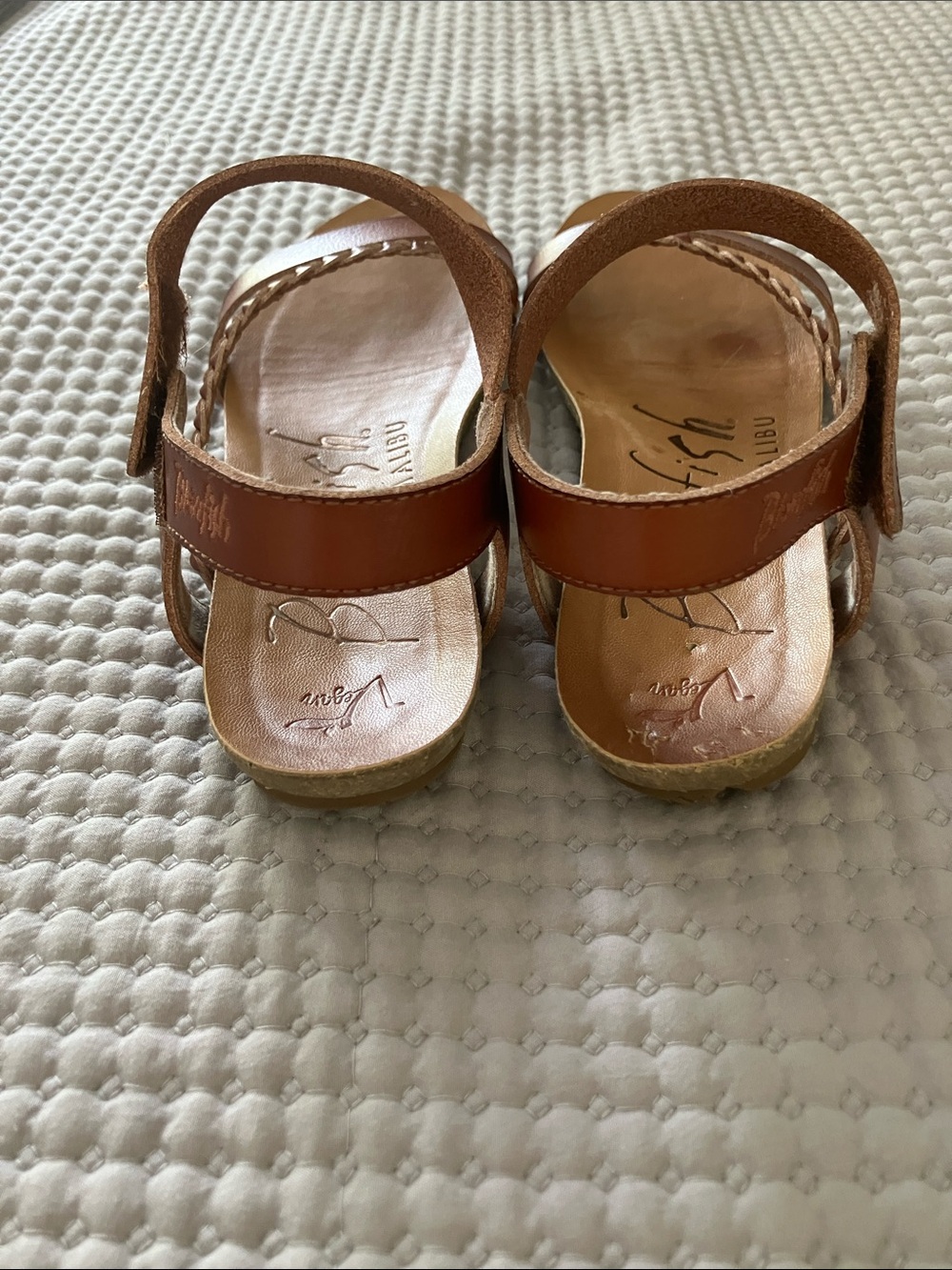Blowfish Tan Braided Strap Flat Sandals - Picture 4 of 7
